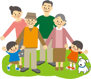 団らんしている家族